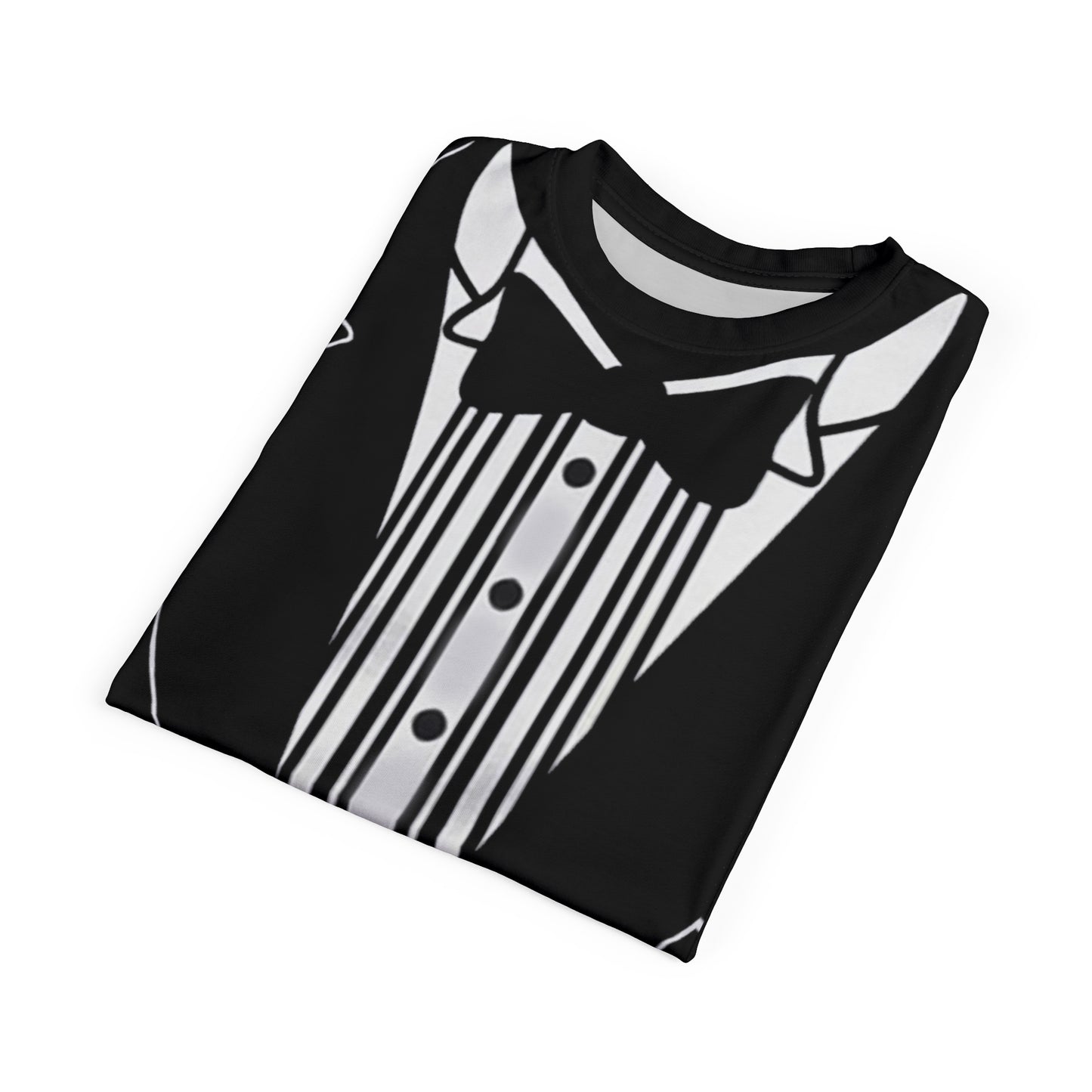 Formal Tuxedo Tee - Unisex Cut & Sew, Perfect for Weddings, Parties, Fun Events, Holiday Celebrations, Dressy Casual Wear