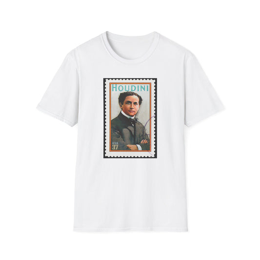 Houdini Tribute Unisex Softstyle T-Shirt - Vintage Stamp Design