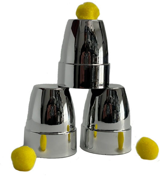 Cups and Balls - Silver/Chrome Color