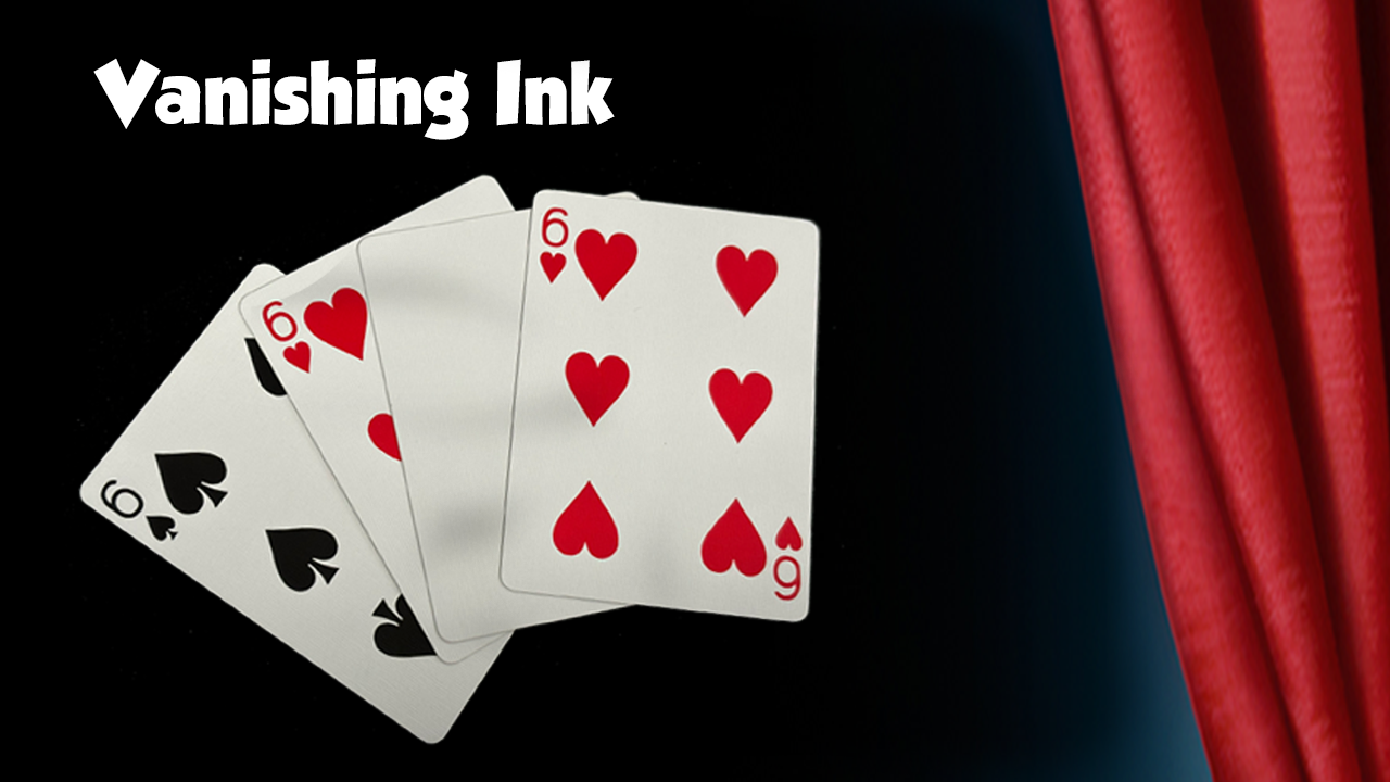 Vanishing Ink - Card Trick