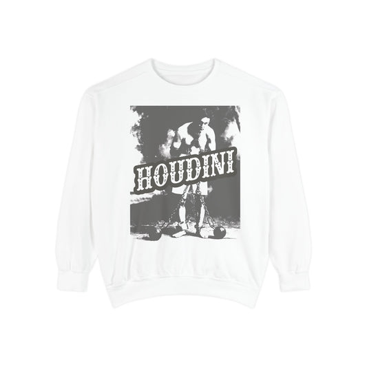 Houdini Unisex Graphic Sweatshirt, Cozy Fashion, Gift for Magic Lovers, Vintage Style, Casual Wear, Perfect for Fall