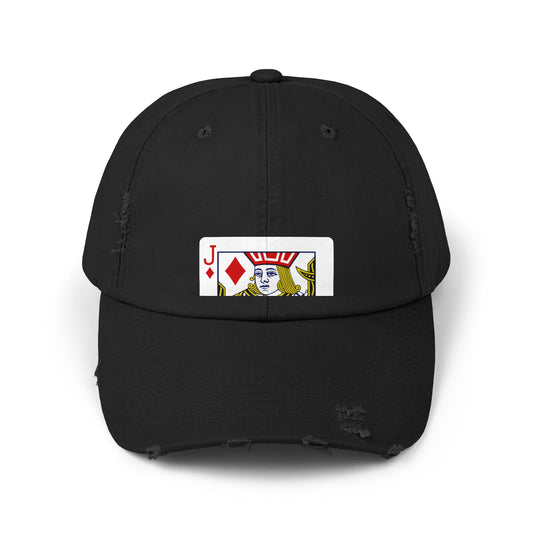 Is This Your Card? - Jack of Diamonds - Unisex Distressed Cap