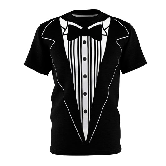 Formal Tuxedo Tee - Unisex Cut & Sew, Perfect for Weddings, Parties, Fun Events, Holiday Celebrations, Dressy Casual Wear